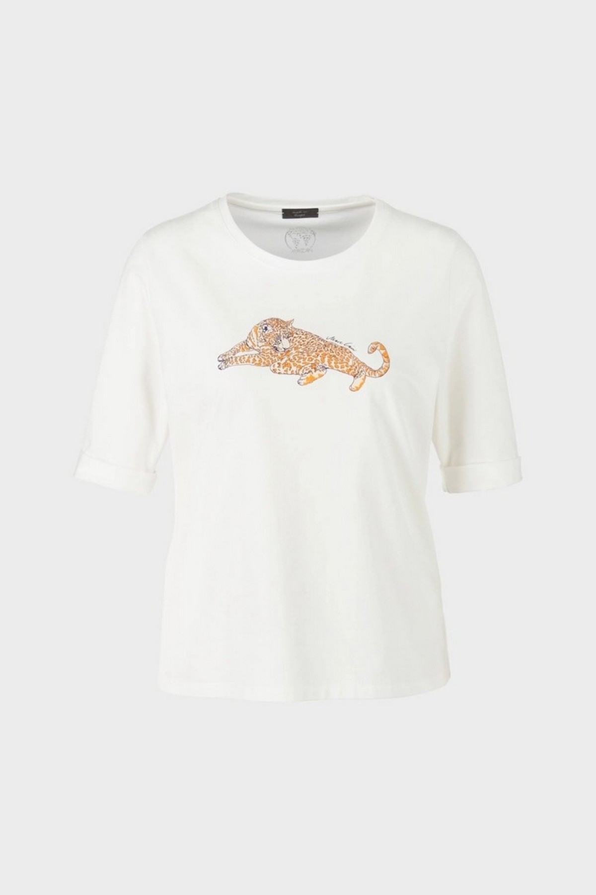 T-shirt  luipaard in de kleur wit van het merk Marc Cain Collections