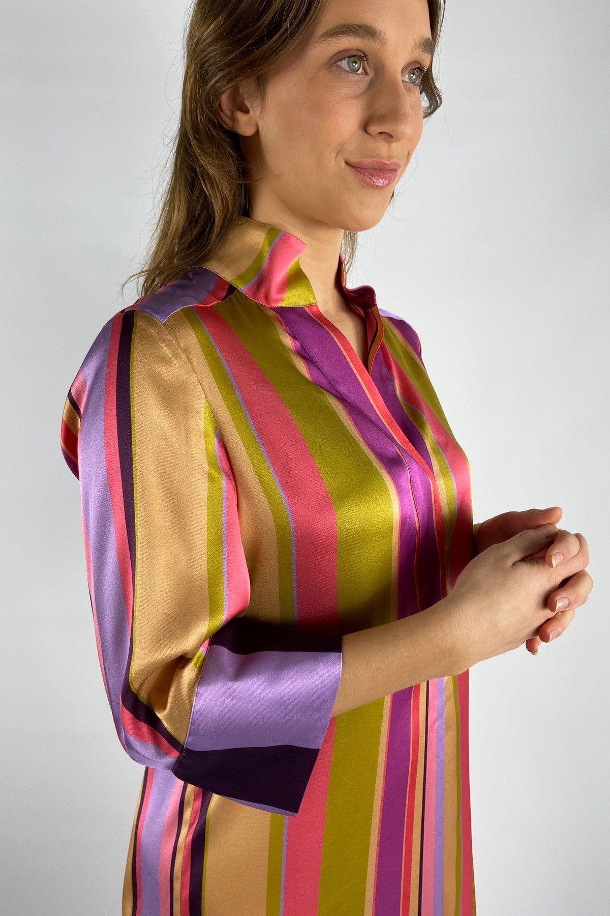 Dea kudibal - 1490124 Kamilles - Hemdkleed zijdestretch multicolor
