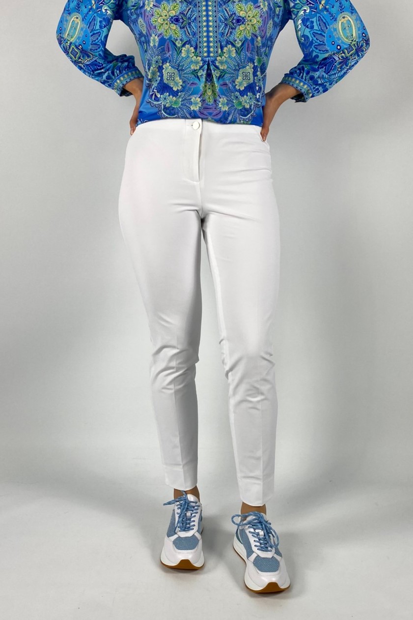Broek sport habillé in de kleur wit van het merk Cambio