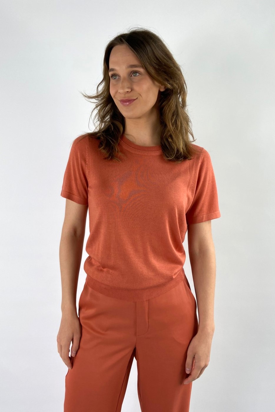Oscar the collection - Lara Shirt - Trui basis papaya