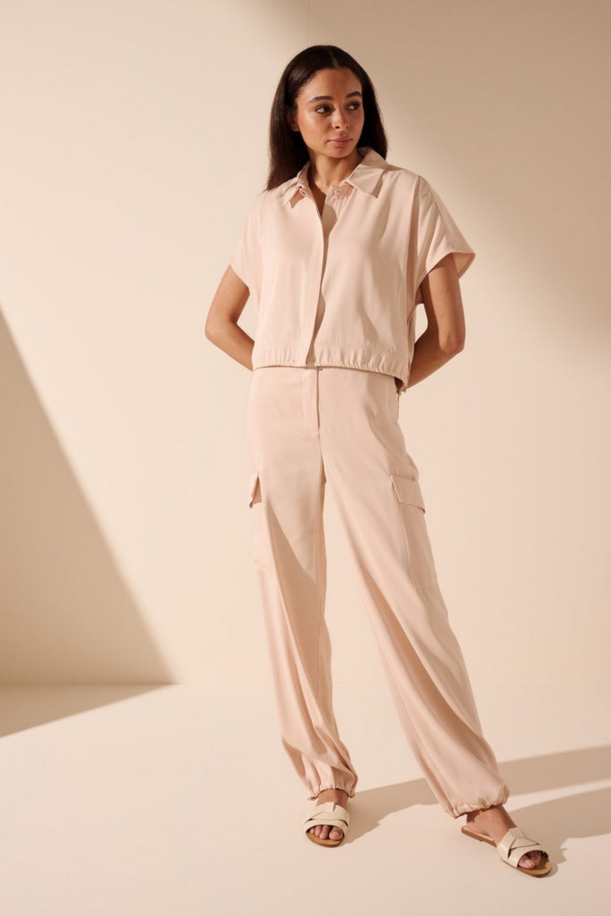 Oscar the collection - Tex Trousers - Broek cargo shell rose