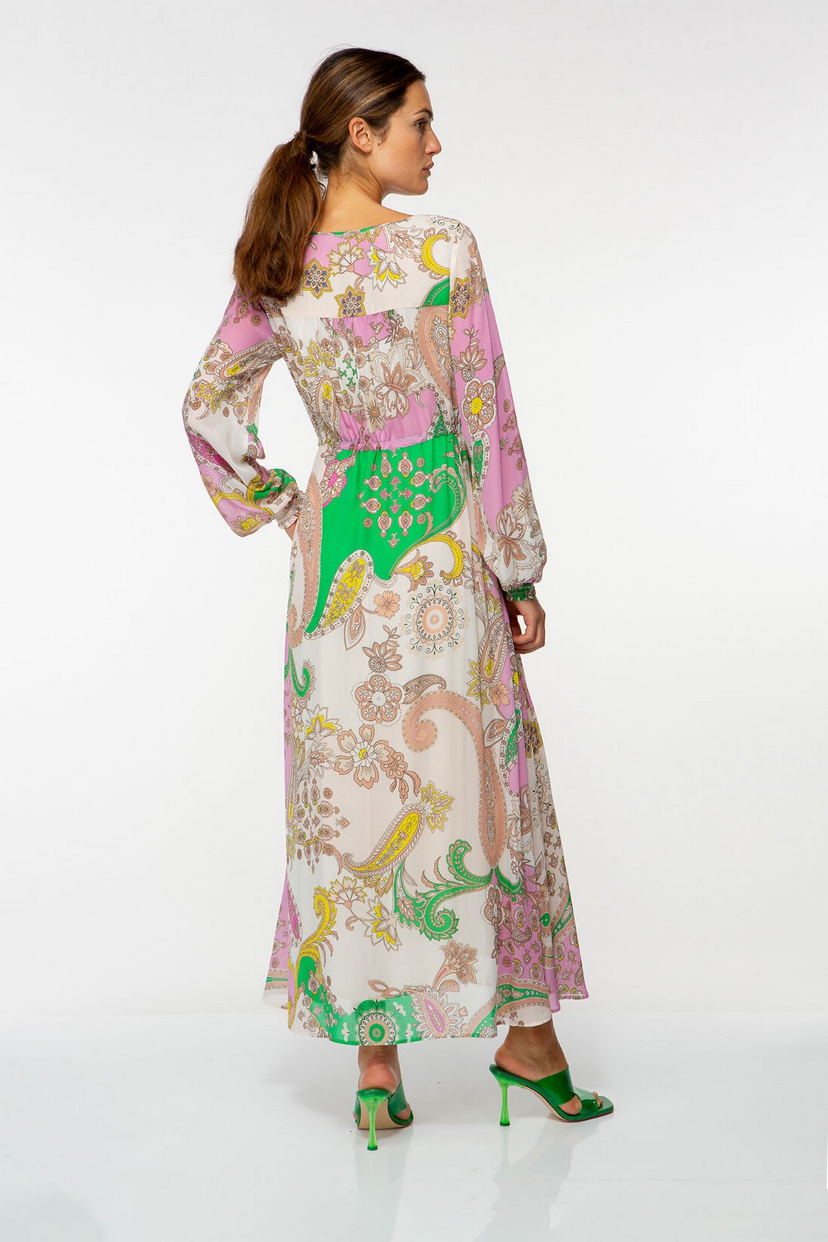 Ivi Collection - Paisley Dress - Maxidress V multicolor