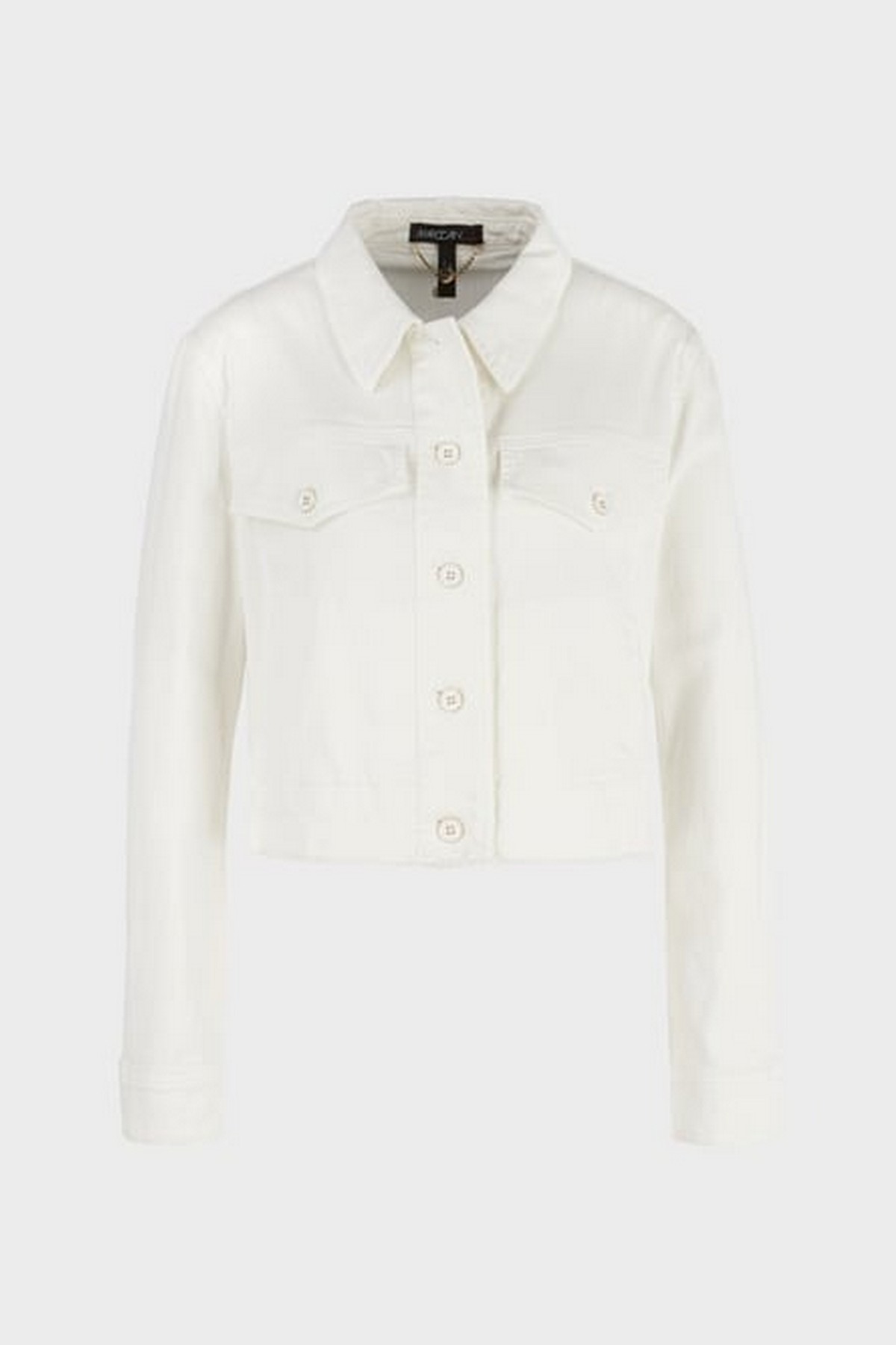 Jeansvest kort raffles in de kleur off white van het merk Marc Cain Collections