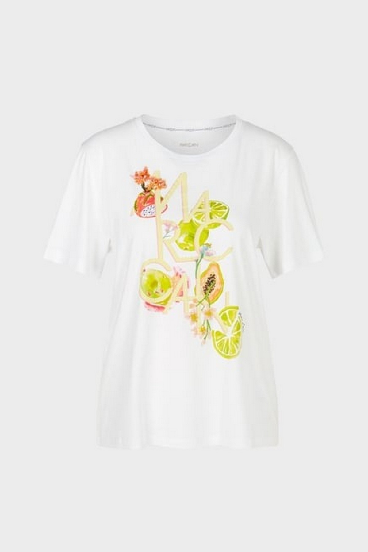 T-shirt print limoen in de kleur wit van het merk Marc Cain Collections