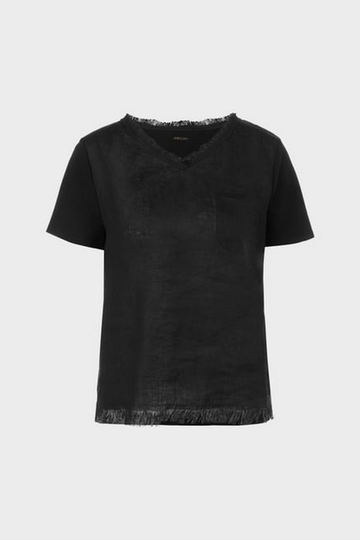 T-shirt V met zakje in de kleur zwart van het merk Marc Cain Collections