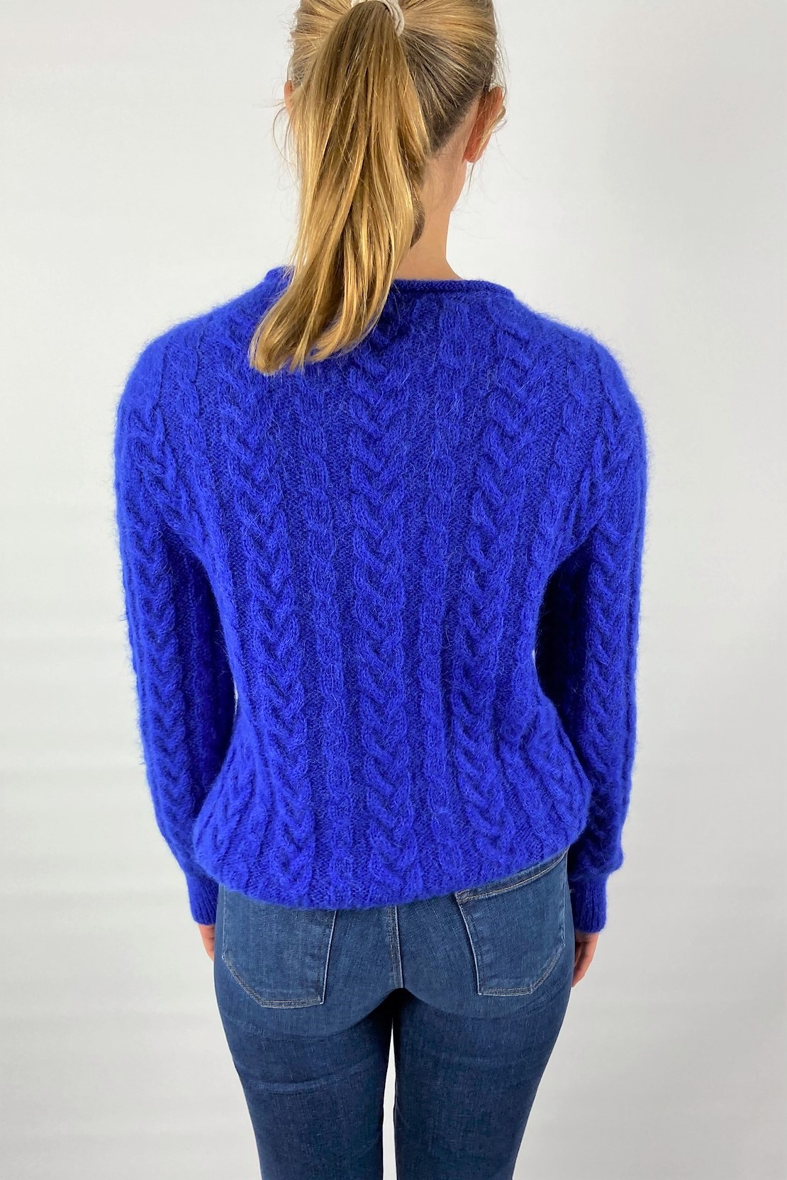 Pull mohair kabelmotief - Anneclaire
