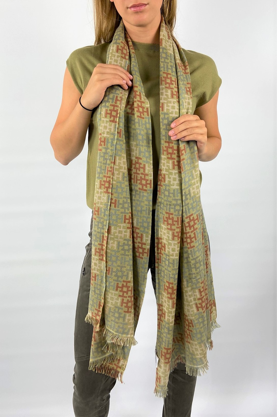 Sjaal cashmere 70x200cm - Hemisphere - uitverkocht